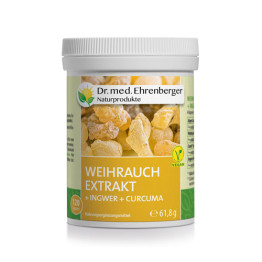Weihrauch Extrakt + Ingwer + Kurkuma, 120 Kapseln